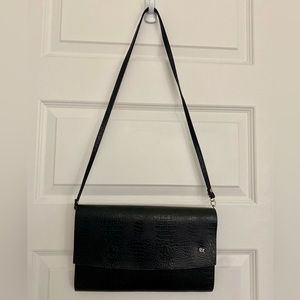 Black Crocodile Skin Purse